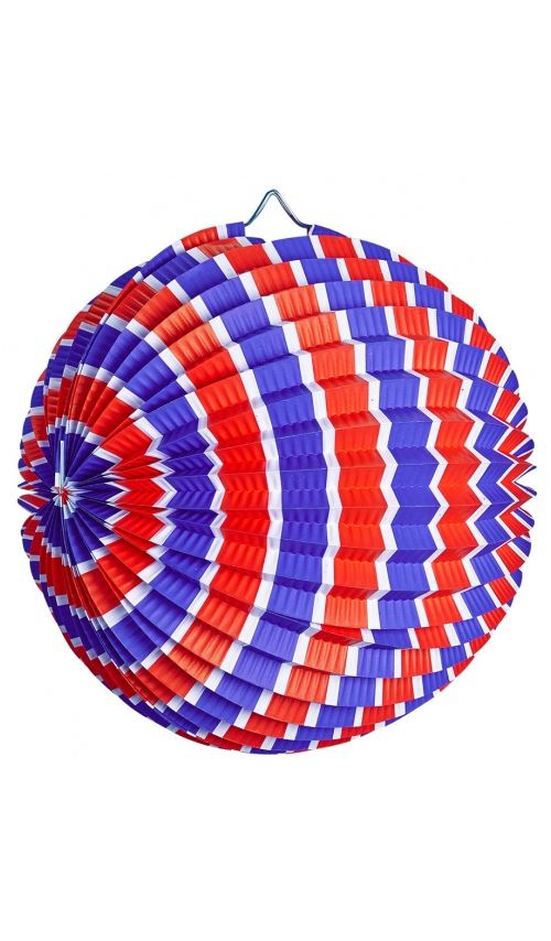 Lanterne Boule Papier Tricolore