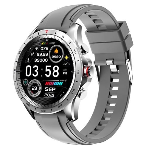 RUMOCOVO Montre connectée de Sport pour hommes, moniteur de santé, moniteur d'activité physique, Bluetooth, musique, écran 1.32 pouces - G357