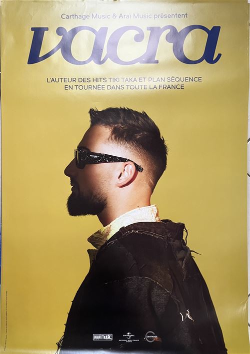 Affiche - VACRA - En tournée 2023 - 70x100cm