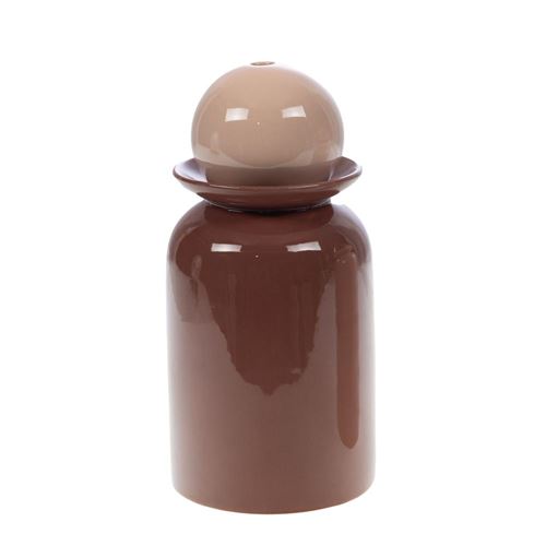 Non Communiqué Marron Vase Leane Rond - Amadeus - Céramique