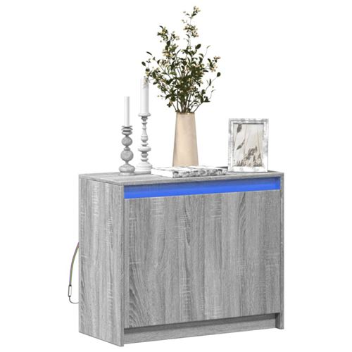 VIDAXL - Buffet - Gris - 72x34x61 cm - Image 3
