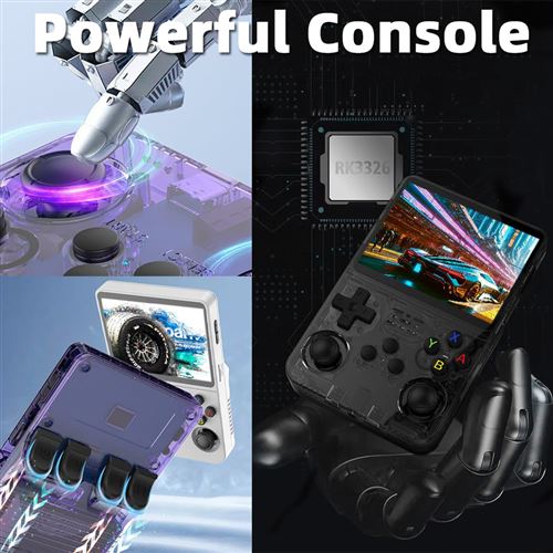 Console Portable X6 64GO 10000+ Jeux - Écran IPS 3.5" Double Joystick 3D - Émulateur 11 Simulateurs