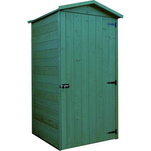 SOLID Armoire de rangement - Pin europ&eacute;en - Vert - Epaisseur 12mm - 90x96cm