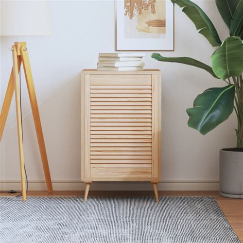 vidaXL Porte à persiennes Bois de pin massif 69x49,4 cm