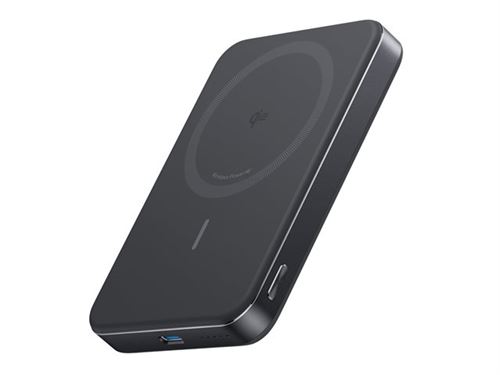Anker MagGo - Banque d'alimentation sans fil - minceur - 10000 mAh - 30 Watt - PD (24 pin USB-C) - sur le câble : USB-C - noir