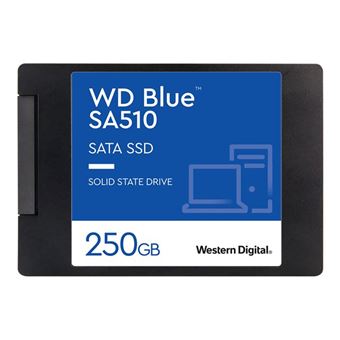 WD Blue SA510 WDS250G3B0A - SSD - 250 Go - interne - 2.5&quot; - SATA 6Gb/s - bleu - 1