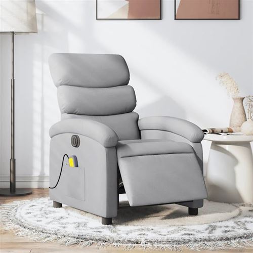 Vidaxl Gris/Clair Fauteuil De Massage Inclinable - Image 2