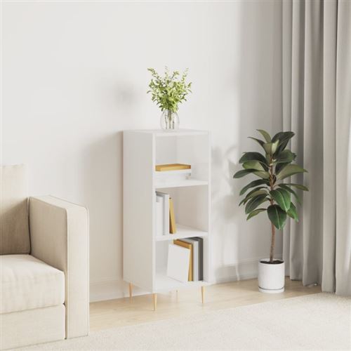 vidaXL - Buffet - Blanc - 34,5x32,5x90 cm - Image 3