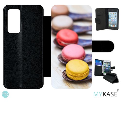 Etui My-Kase pour P40 - gourmandise de macaron - Simili-cuir Noir