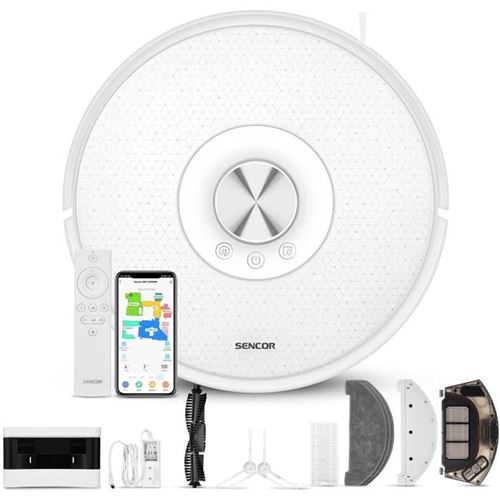 Cstore Blanc Aspirateur Robot Laveur - Srv 9350Wh - 4000 Pa - 200 Min - 65 Db - Neuf - Image 3