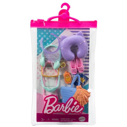 Barbie Fashion Storytelling pack - HBV45 - contient 11 accessoires sur le thème de voyage