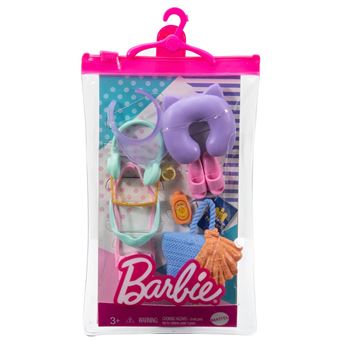 Barbie Fashion Storytelling pack - HBV45 - contient 11 accessoires sur le thème de voyage - 1