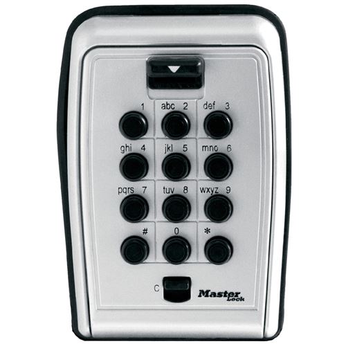 Boîte à clés sécurisée à combinaison programmable et fixation murale Master  Lock