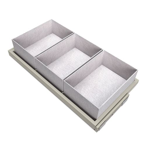 Emuca Gris Kit Tiroir 3 Paniers - Image 3