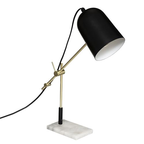 Lampe articulée noir et doré Suite H40 Atmosphera - Noir