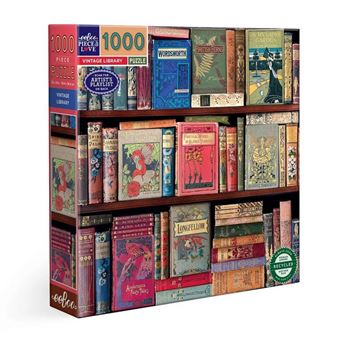 Puzzle 1000 pièces : Bibliothèque Vintage