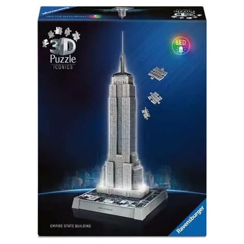 Ravensburger Puzzle 3D Iconics : Empire State Building Illuminã© - Image 5