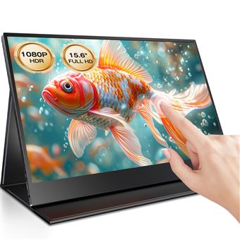 Moniteur Portable 14″ Tactile Full HD – PC, Tablette, PS5 – Noir