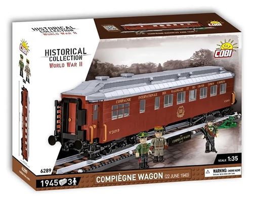 Non Communiqué Marron Cobi 6289 - Locomotive Compiegne Wagon (22 Juin 1940) - Jeu De Construction