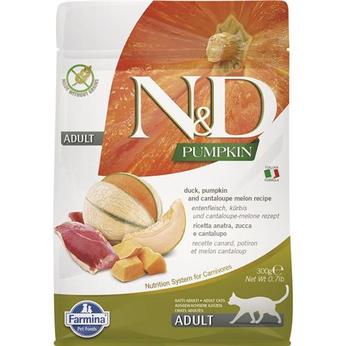Meilleurs prix pour Aliments pour chat Farmina N&D Adulte Canard Citrouille 300 g