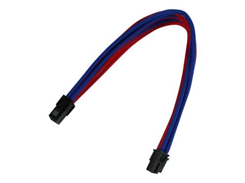 Nanoxia - Stroomverlengkabel - 8 pins-PCIe-voeding (M) naar 8 pins-PCIe-voeding (V) - 30 cm - zwart, wit, groen