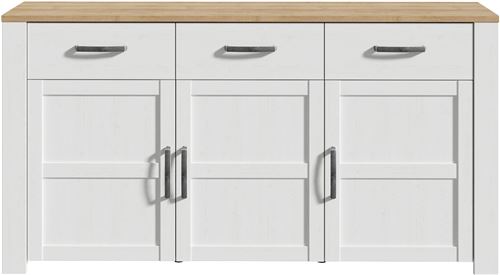 Bohol Sideboard in Riviera Oak/White, none