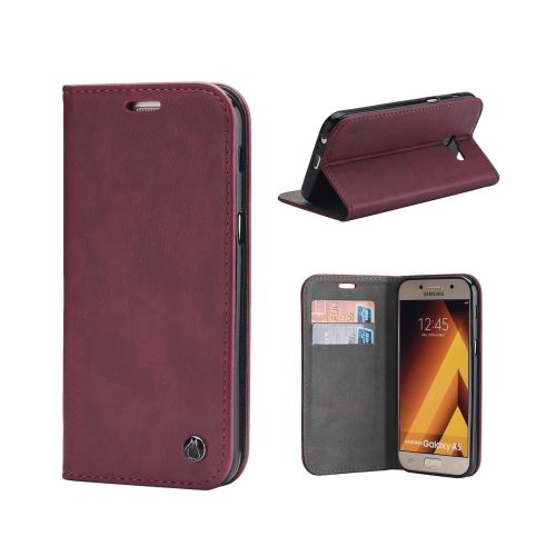 Coque Samsung Galaxy A5 2017, Lincivius® [FOLIO], Etui Samsung Galaxy A5 2017 Housse Rabat Fermeture Magnétique Violet, Protection Antichoc Integrale