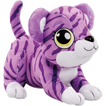 Animagic - My Cuddly Tiger (Purple) Peluche Peluche Jouet pour Enfants avec Des Sons - 1