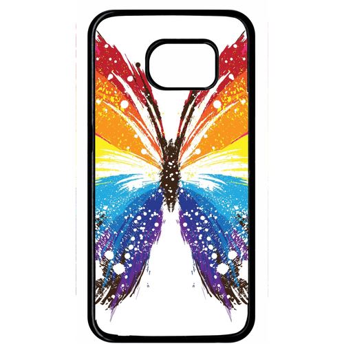 Coque Samsung Galaxy S6 Edge Papillon Abstrait