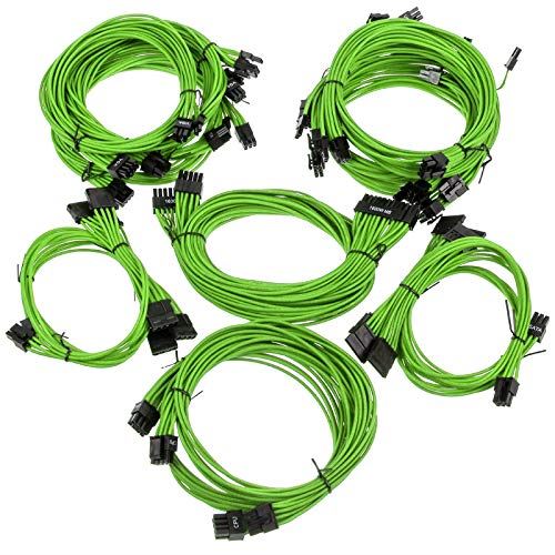 super flower super flower sleeve cable kit pro vert noir