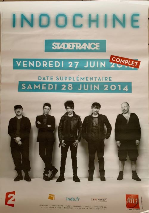 Indochine - Stade de France 2014 - AFFICHE