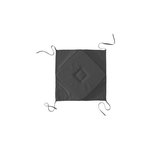 Galette de chaise 4 coins - 40 x 40 cm - Gris anthracite
