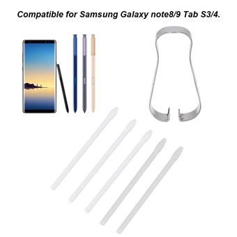 Stylet Pointe pour Samsung Galaxy Note 8/9 Tab S3/4 Blanc