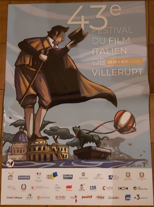 43eme Festival Film Italien Villerupt - 60x84cm - Affiche