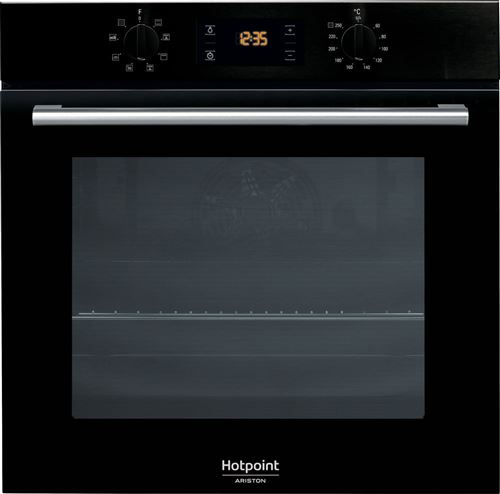 Hotpoint Ariston FA2 540 P BL HA - Four - intégrable - niche - largeur : 56 cm - profondeur : 55.5 cm - hauteur : 60 cm - avec système auto-nettoyant 