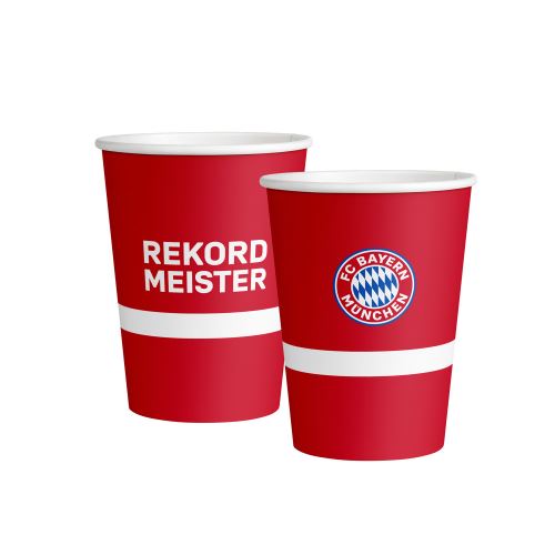 Amscan tasses de fête Bayern Munich garçons 500 ml carton rouge 6 pièces