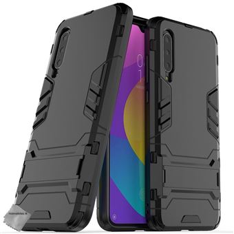 Housse etui coque rigide anti choc pour Xiaomi Mi A3 Lite + film ecran - NOIR - htdmobiles - 1