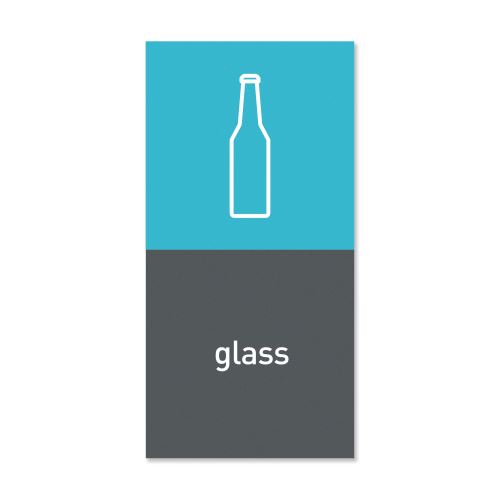 simplehuman Étiquette De Poubelle Magnétique « Glass »