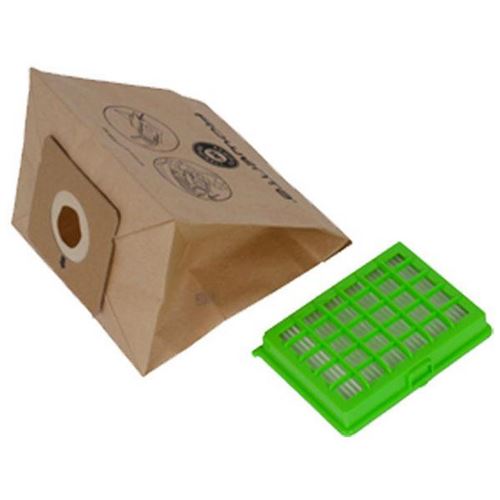 Rowenta Pochette 6 Sacs Papier et 1 Filtre Hepa Aspirateur Zr004101 Rowenta, Moulinex - 255402
