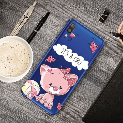 Coque en TPU impression de motifs clair c'est une fille pour votre Samsung Galaxy M10