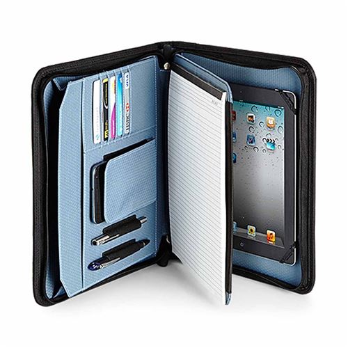 Conférencier bloc-note pochette tablette ipad - ECLIPSE QD963 - noir