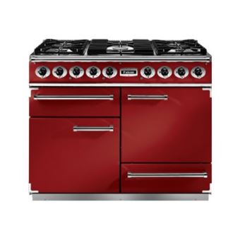 Falcon PKR 1092 Deluxe - Cuisinière (four à deux étages) - pose libre - largeur : 109.2 cm - profondeur : 67 cm - hauteur : 91.2 cm - avec système auto-nettoyant - Rouge cerise