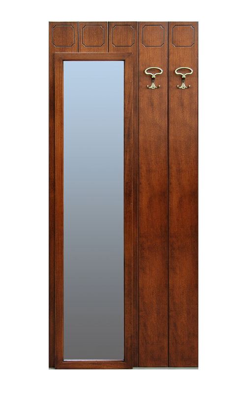 Vestiaire mural avec miroir pour l'entrée