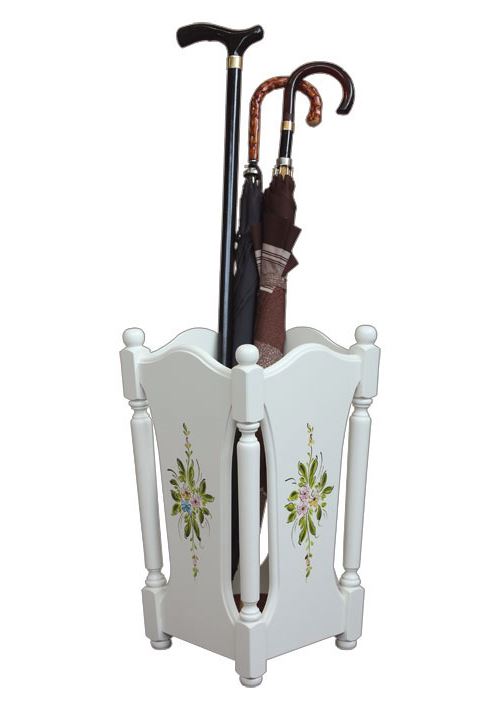 Porte parapluie laqué et décoré