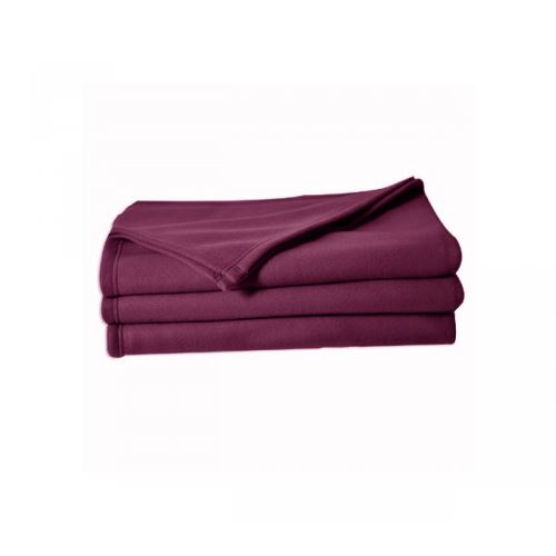 Couverture Polaire Prune Poleco 100% polyester 320g 240x220 - Poyet Motte