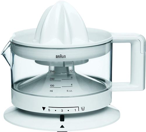 Braun CJ3000 TributeCollection CJ 3000 Presse Agrumes, 20 W, 0.35 liters, Blanc CJ3000