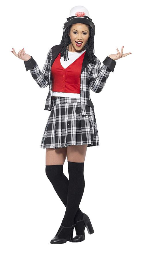 Smiffys Licenciado oficialmente Costume Clueless Dionne, Noir, avec jupe, haut, veste, chaussettes montantes et