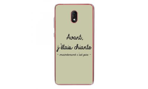 Coque souple pour Wiko Lenny 5 avec impression Motifs Avant, j'étais chiante vert