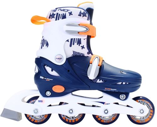 NIJDAM Roller hardboot juniors bleu / blanc