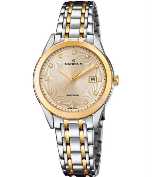 Candino Montre Femme C4695/2 de couleur champagne